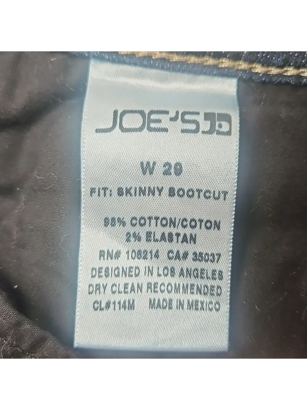 Joe’s Jeans Skinny Bootcut Low-Rise Dark Blue Jeans | Women’s 29 | New